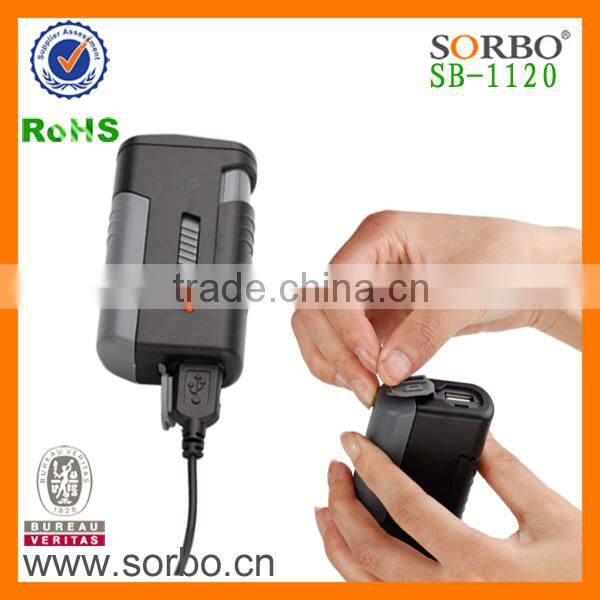 Powerful USB Power Bank Mobile Power Cigarette Lighter Flashlight