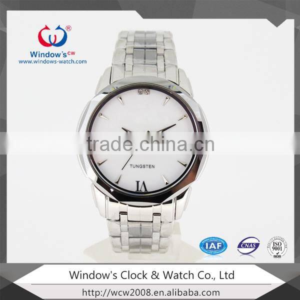 Fashion sapphire glass steel tungsten watch wrist watch lady / Mens watch