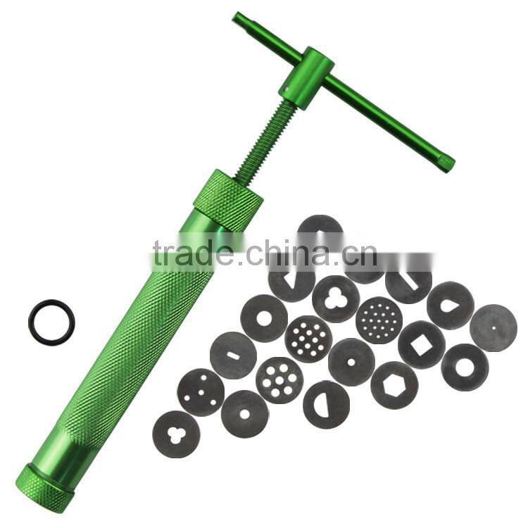 NEW reposteria moldes clay extruder fondant extruder gun accesorios de cocina cortadores de fondant