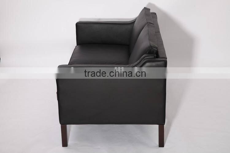 Black couch living room sofa borge mogensen sofa leather wholesale