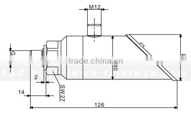 FGP37S series digital display pressure switches, air pressure sensors or liquid pressure sensing, full metal housing.
