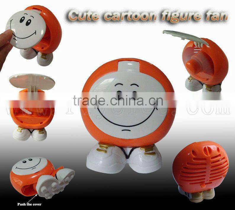 USB & solar table fan with LED light