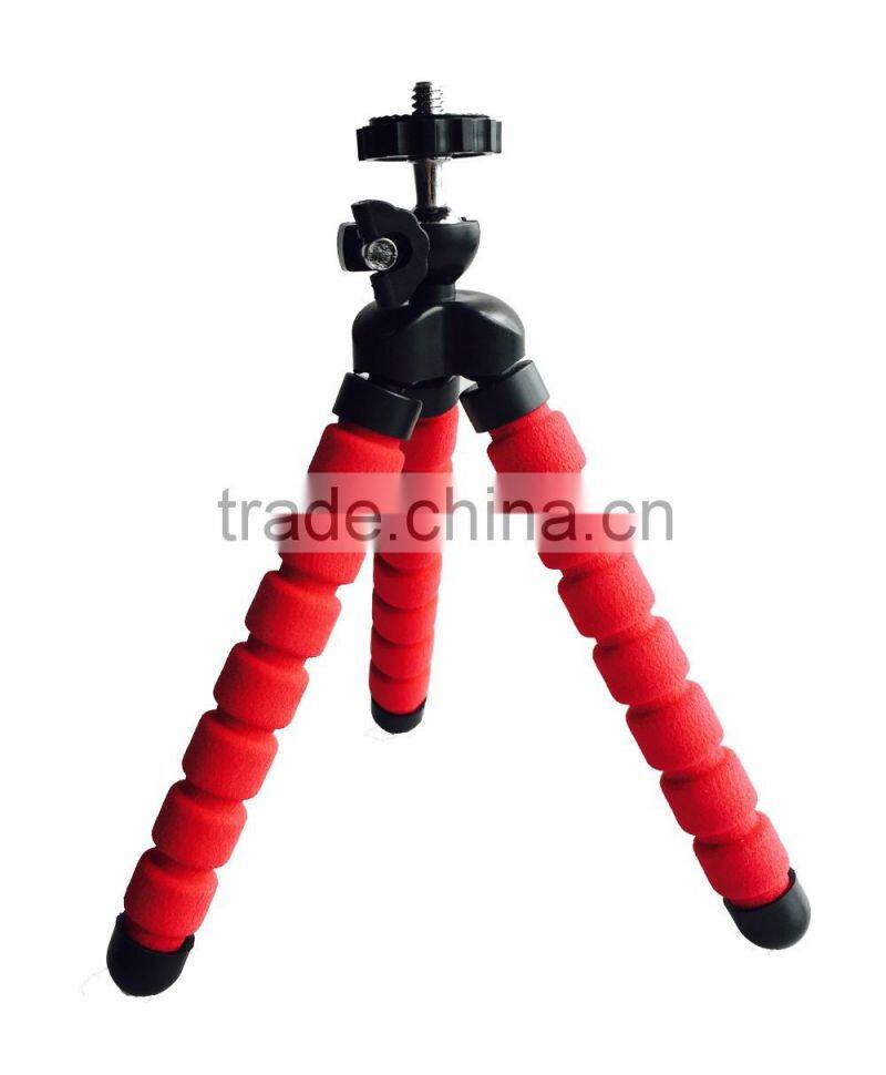 Universal Light Weight Sponge Table Tripod With DSLR And Phone