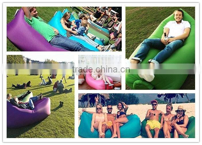 Light Weight Inflatable Sleeping Bag Large Bean Bag Inflatable Lounge Chair with Pocket