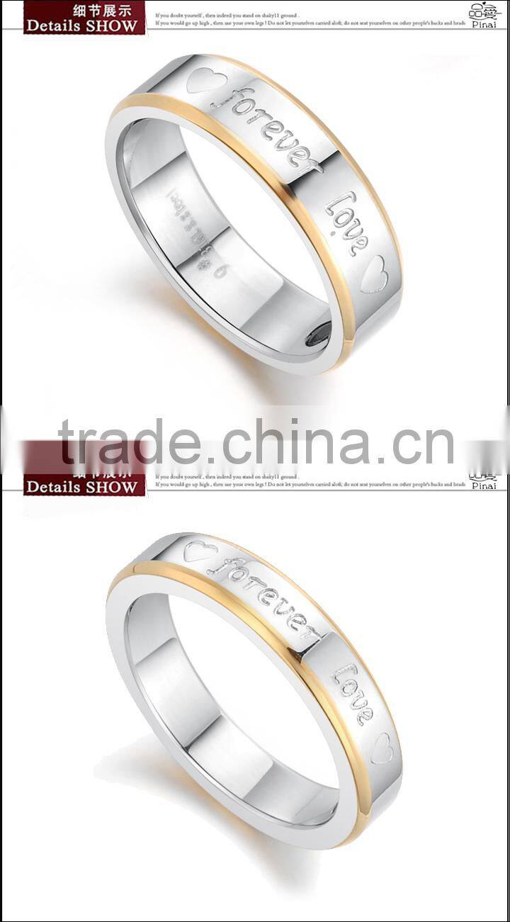 KSTONE 316L stainless steel Couple Rings Titanium steel forever Love Wedding Rings