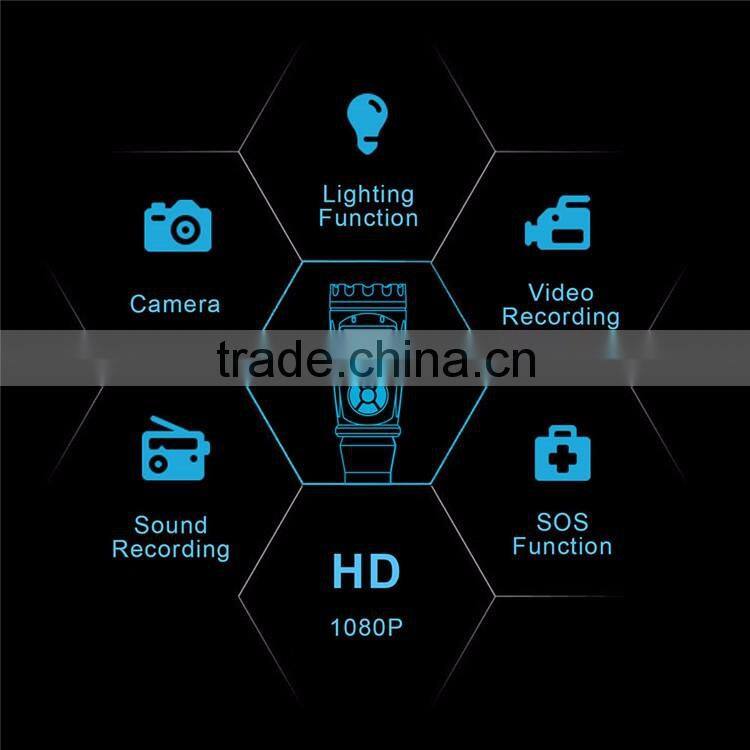 1.5" HD 1080P DVR Video Recorder Cam Camera Aluminum LED Flashlight