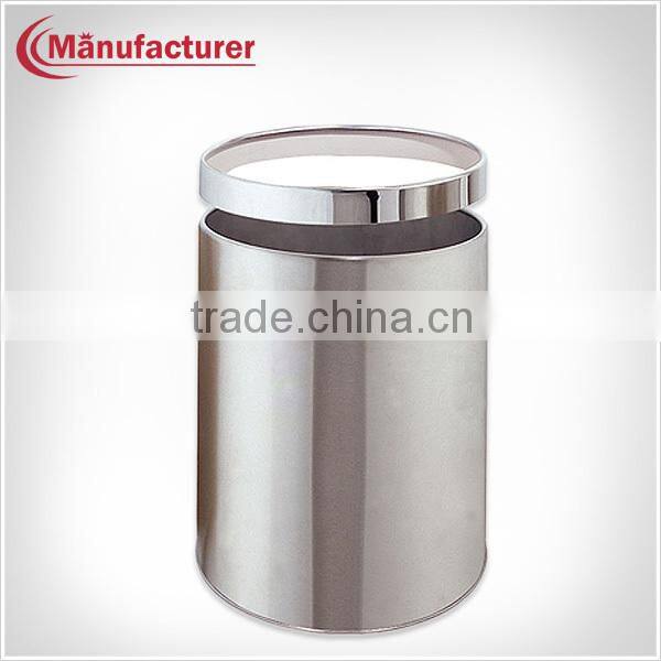 5L Hotel Superior Room Stainless Steel Sanitary Ware Food Step Rubbin Bin,Pop Up Trash Can