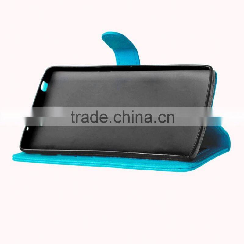 Cell Phone PU Leather Flip Card-slot Case for OnePlus 1