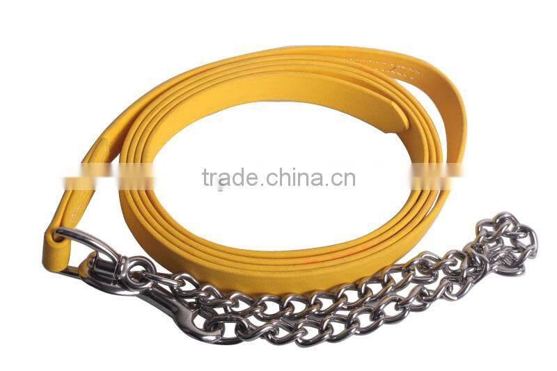 High quality PVC horse lead with hardware chain