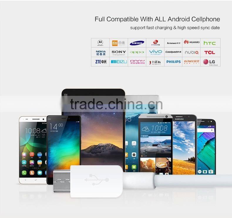 Fast Charging Data Transfer USB 2.0 Micro USB Data Cable For Android Smart Phone Chager Cable For Samsung HTC Xiao Mi Huawei