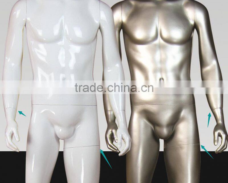 RH-068 bright headless men mannequin 180cm high quality #191 Fibreglass mannequin no head male Mannequin 2015 new