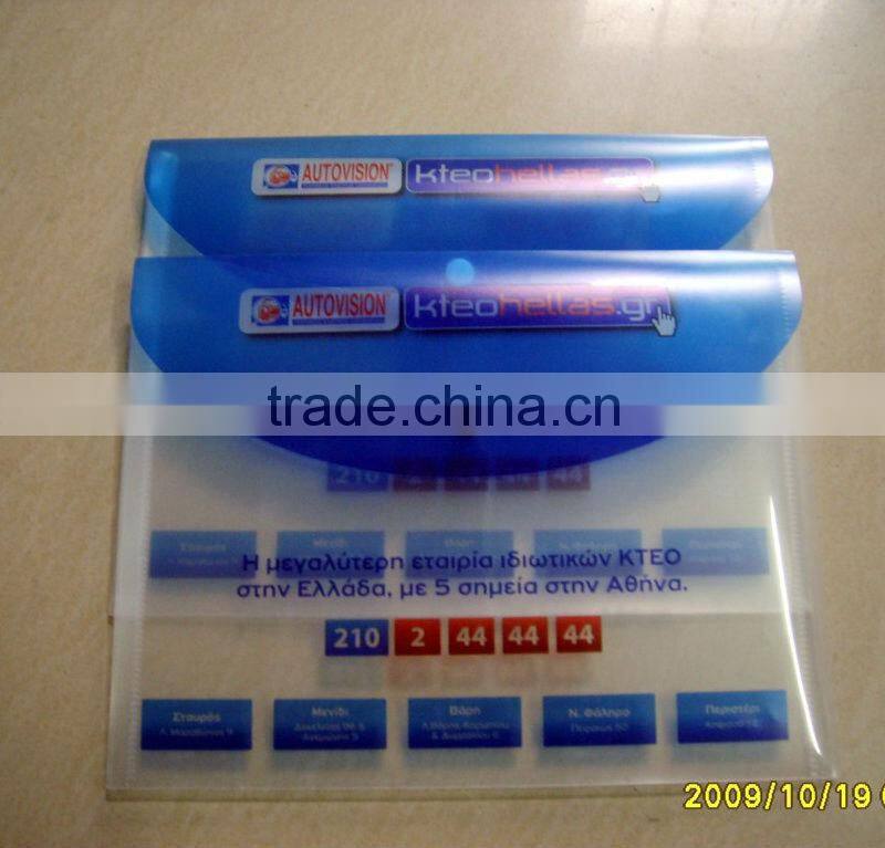 Custom A4 pp folder / Zipper folder /zipper document filer folder