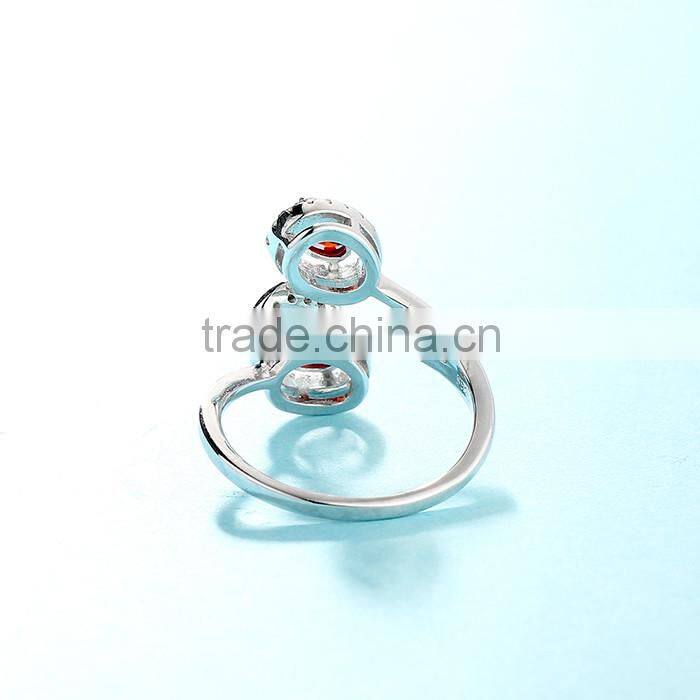 925 silver ring gemstones ring with rhinestone jewelry wholesale china