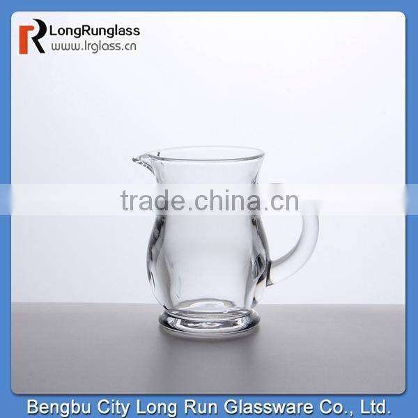 LongRun 3.8oz small glass wine decanter with handle wholesale