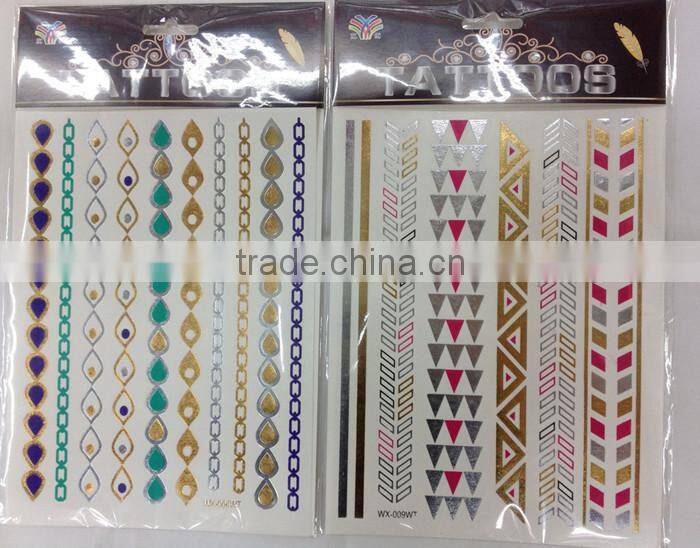 New product hot water transfer face tattoo sticker