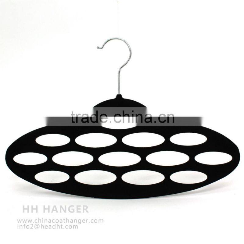 Head brand velvet flocked scarf hanger belt hanger tie hanger