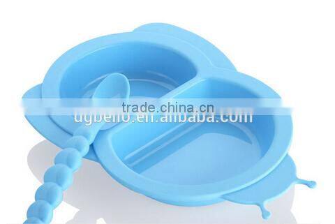 Eco-friend Food Grade FDA&LFGB Approved Silicone Baby Bowl Kids Droop Resistant Bowl