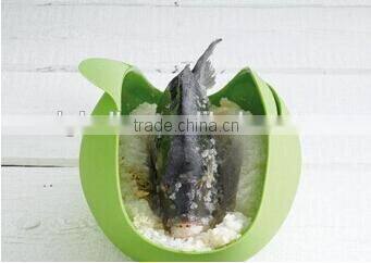 2015 Hotsale Newly Design Food Grade Silicone Steamer Roaster Fish Steamer