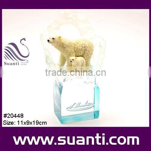 Wholesale white Bears polyresin statue collection