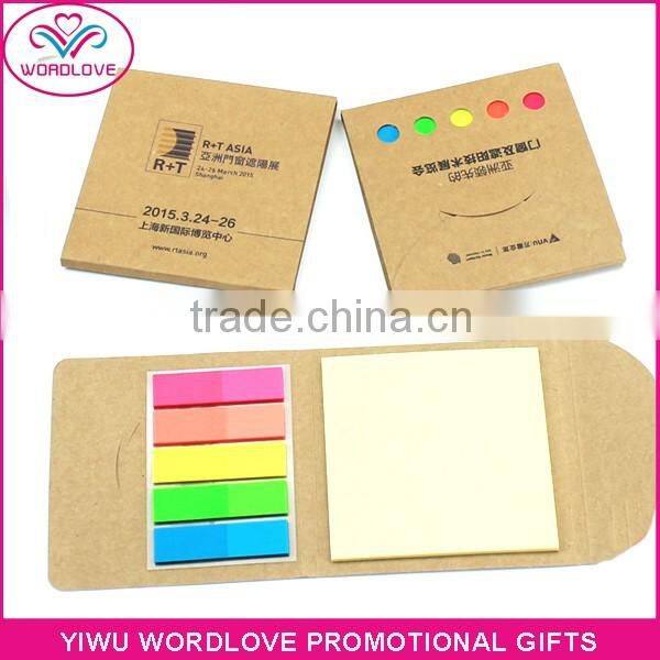 Custom Printing Calendar Sticky Notepad With Leather Box Holder