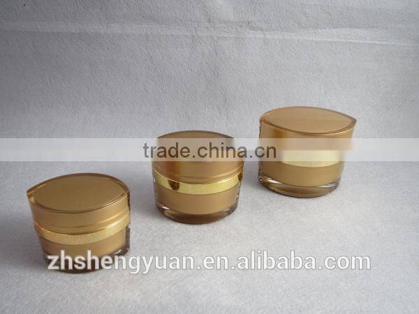50g eye shape plastic small containers for cream