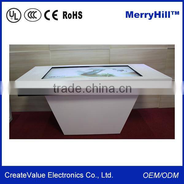 Free Stand Interactive Kiosk 32/42/46/55/65 inch IR Touch Desk Standing All In One PC