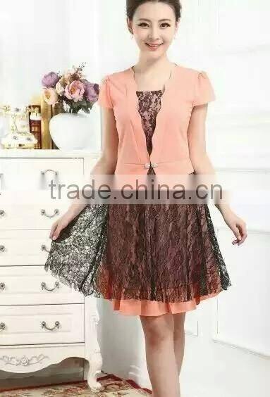 short sleeve one-piece dress