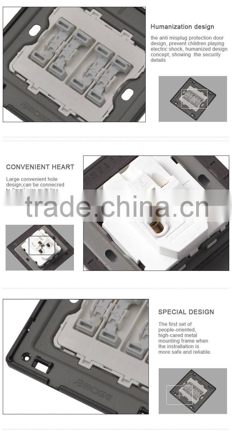 pc materials switch stainless steel cover