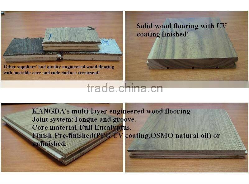 Rustic White Oak Stained Engineered Wood Flooring