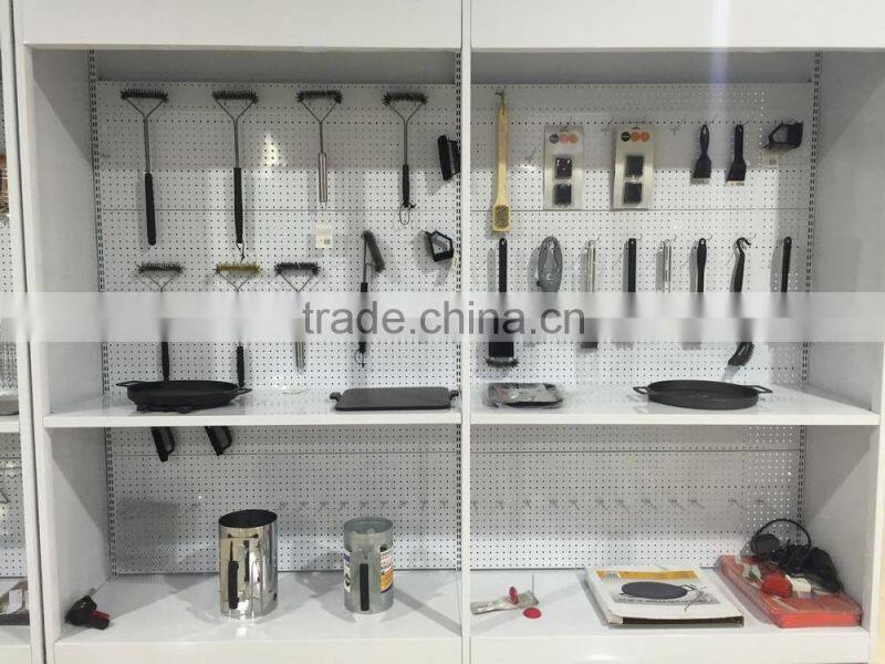 Stainless steel vegetable wok, BBQ cooking basket KY3631AP