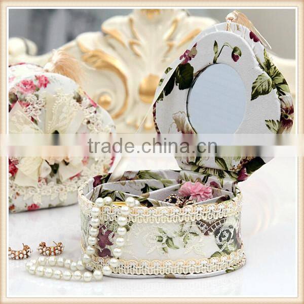 Beautify Fabric cosmetic box for jewelry