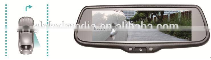7.3 inch car mirror link full screen rear view mirror monitor with full hd dslr lcd monitor