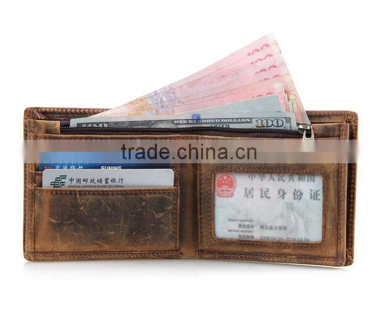 Factory Sale man leather wallet