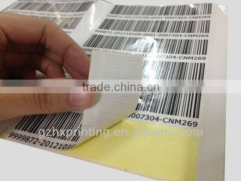Sticker cutting and printing from guangzhou wholesale