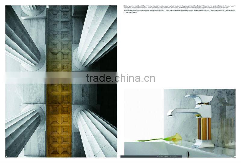 new design brass bathroom faucet mixer chrome and gold plating ACG1004