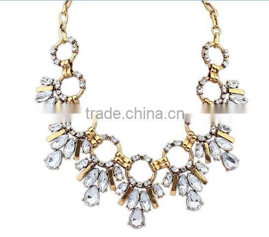 Blue Green Pink Vintage Choker Collar Pendant Statement Necklace Women Necklaces & Pendants Fashion Necklaces for Women 2014