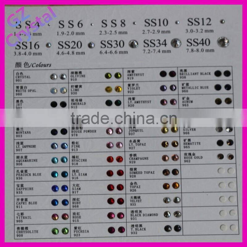 Wholesale glass hot fix rhinestone in china