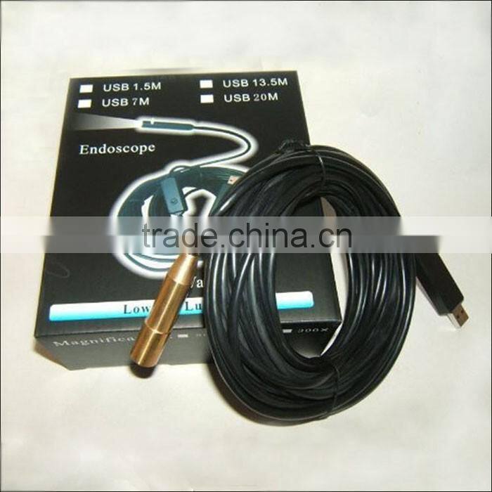 portable Mini 14mm Dia length 20m waterproof usb micro camera for video endoscope price