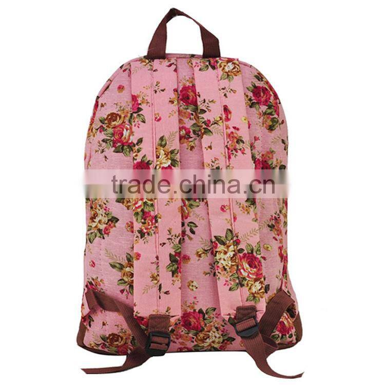Rucksack Bag School Bag Shoulder Bag Bookbag Girl Floral Backpack