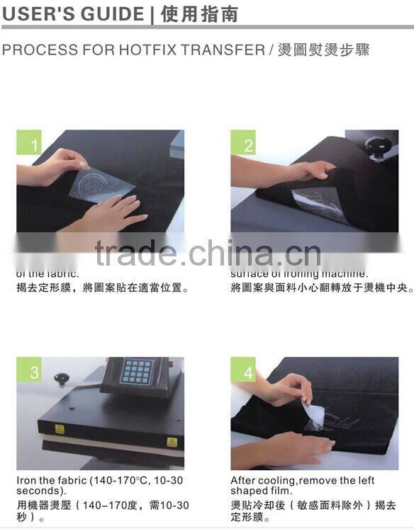 T14050021 Cool Cross Rhinestone Motif Hot Fix Motif Rhinestone