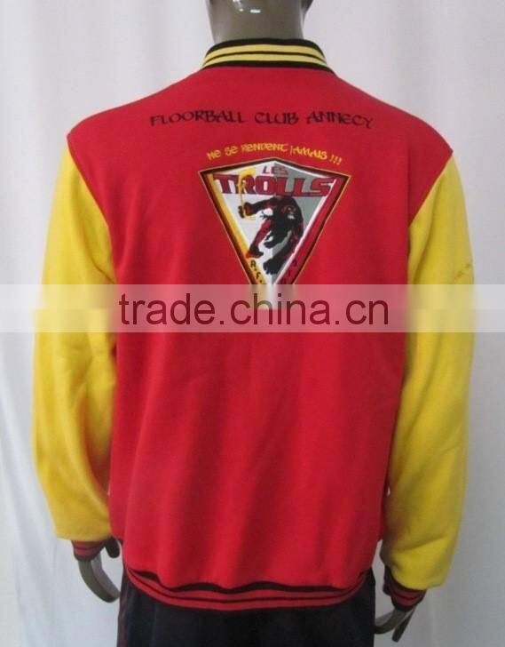 High quality cotton fashionable printed Embroidery printing custom baseball jackets