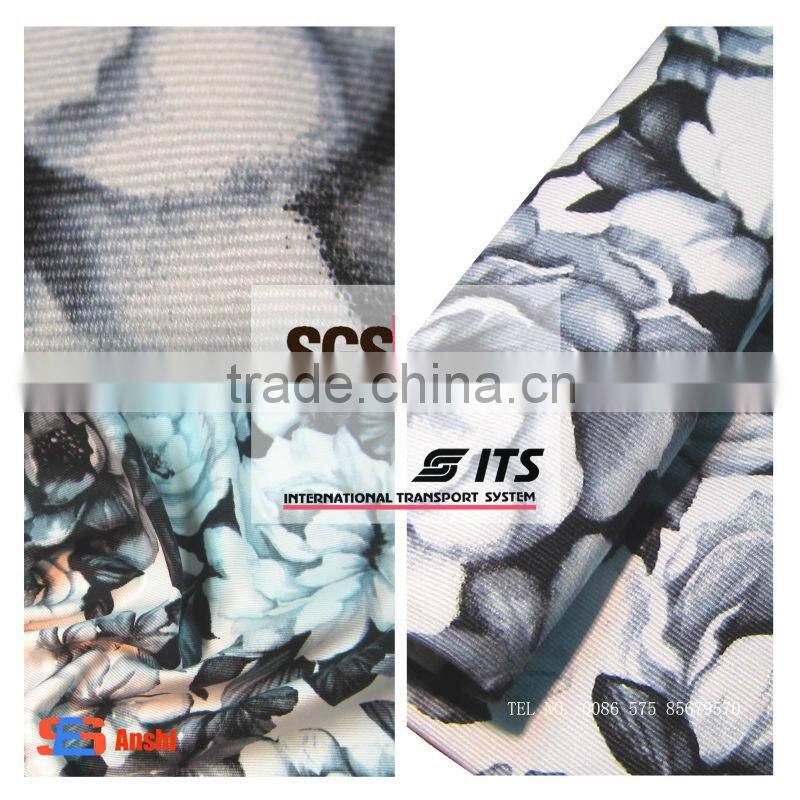 satin cotton fabric with spandex printed fabric