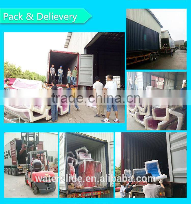 Large spiral water slides fiberglass water park rides China factory supply