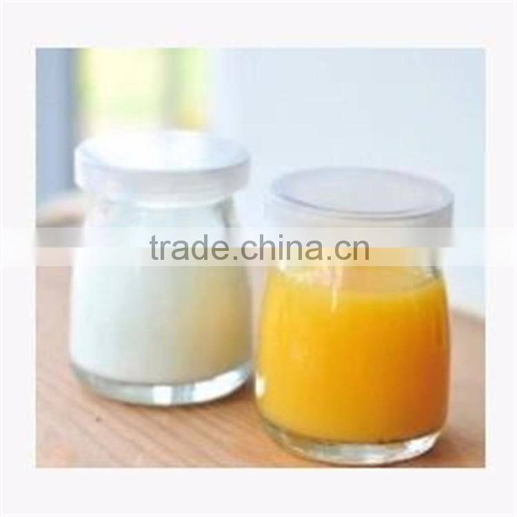 Factory direct sale & microwave safety pudding glass bottle milk cup 100ml in stock.