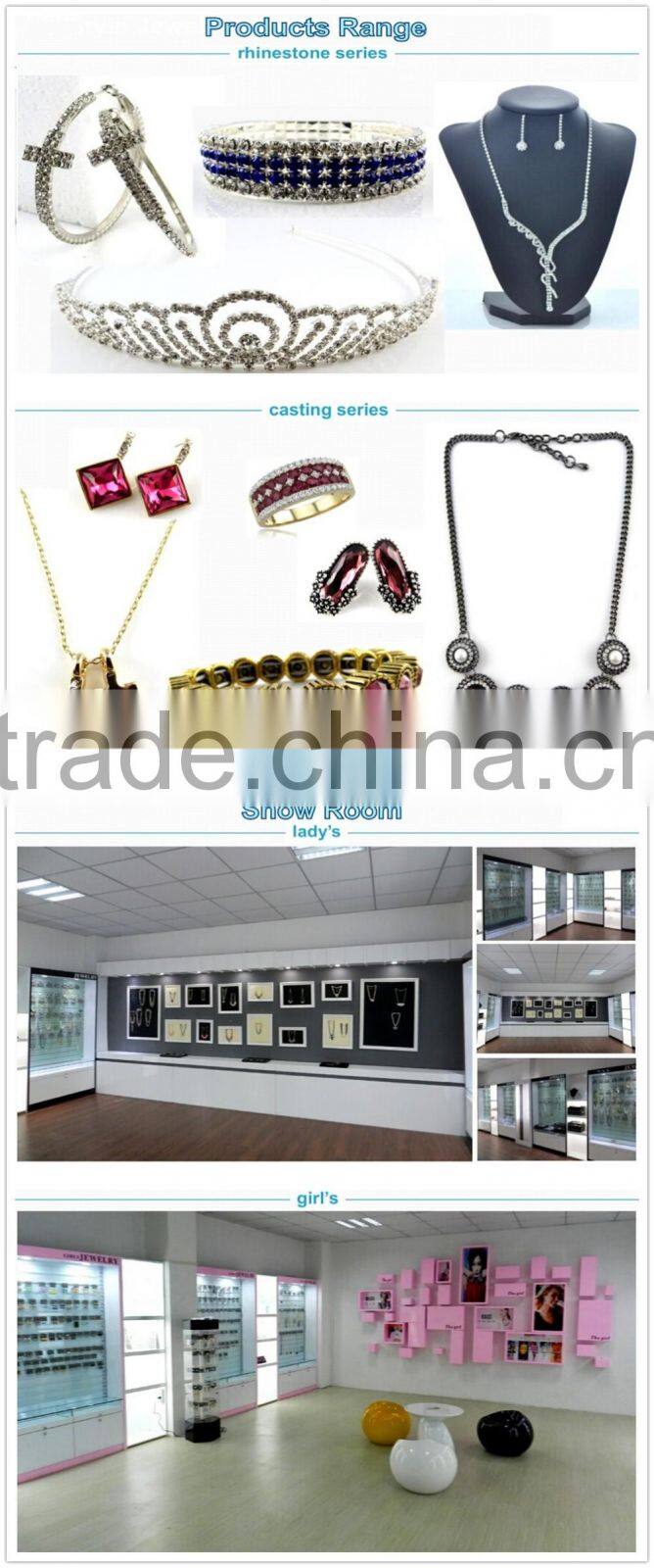 Trendy America style flower pearl lady crown