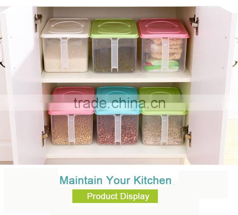 Freshness Preservation Transparent Plastic Box Refrigerator Organizer Food Storage Bin