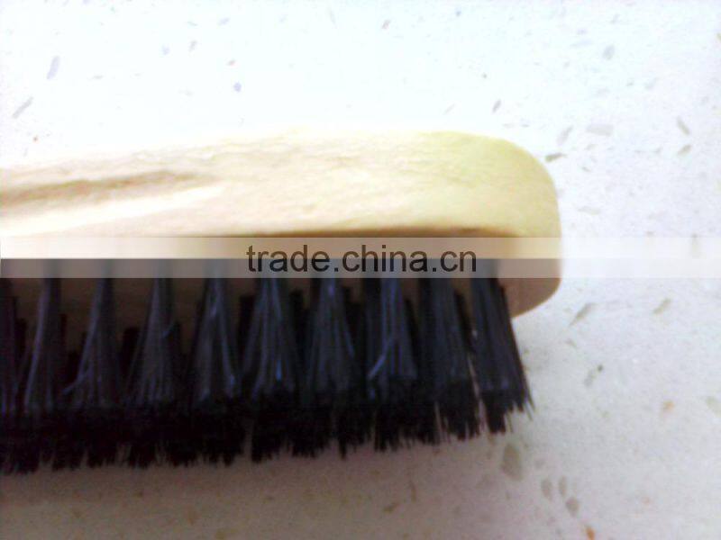 round shape wooden shoes brush with goos quality and competitive price