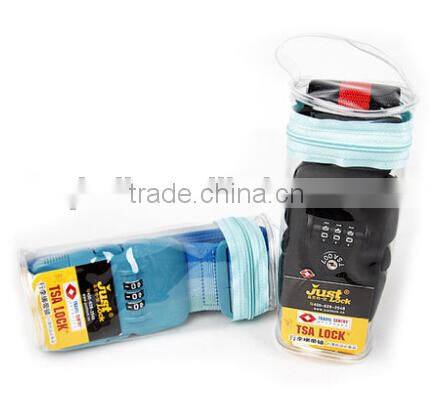 Flag Printing Travelling 3 Dials Combination Lock Luggage Belt with TSA