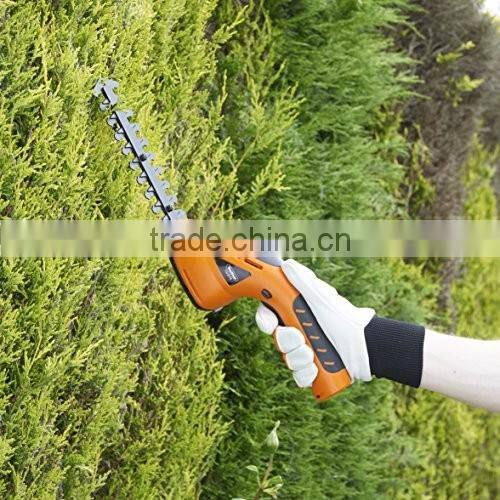 3.6V FU3724 Cordless Grass Shears / Hedge Trimmer - Handheld & Wheeled Extension Handle Hedge Trimmer with Rotating handle