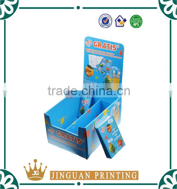 Custom made desktop corrugated paper display box